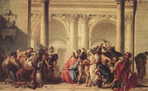 Giovanni Battista Tiepolo Christ with the Woman Taken in Adultery (mk05)